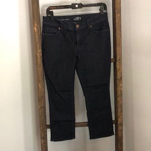 Loft dark denim capris